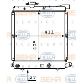 Kühler, Motorkühlung 8MK 376 707-481 für CHRYSLER