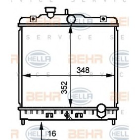 Kühler, Motorkühlung 8MK 376 707-781 für HONDA
