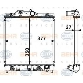 Kühler, Motorkühlung 8MK 376 708-381 für HONDA