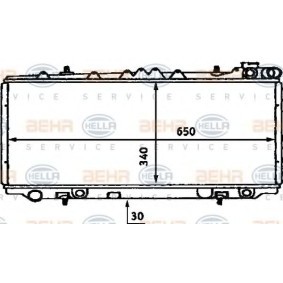 Kühler, Motorkühlung 8MK 376 715-581 für NISSAN