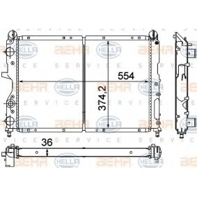 Kühler, Motorkühlung 8MK 376 716-141 für LANCIA