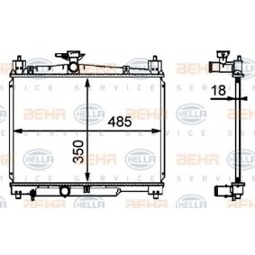 Kühler, Motorkühlung 8MK 376 718-421 für Yaris Verso (_P2_) für 63,30 CHF