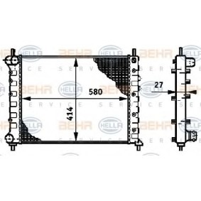 Kühler, Motorkühlung 8MK 376 719-251 für LANCIA