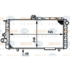 Kühler, Motorkühlung 8MK 376 720-121 für ALFA ROMEO