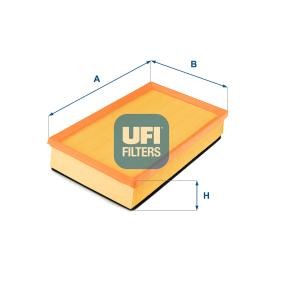 Kjøp Luftfilter av UFI 30.647.00 til den lave prisen 171,45 NOK