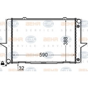 Kühler, Motorkühlung 8MK 376 726-711 für C70 I Cabrio (873) für 181,99 CHF