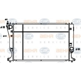 Kühler, Motorkühlung 8MK 376 753-741 für TOYOTA