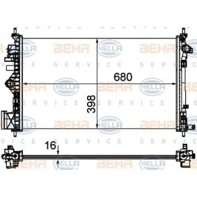 Kühler, Motorkühlung 8MK 376 754-301 für SAAB