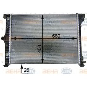 Kühler, Motorkühlung 8MK 376 754-341 für SAAB