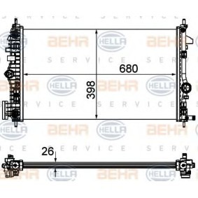 Kühler, Motorkühlung 8MK 376 754-361 für SAAB