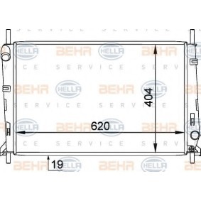 Kühler, Motorkühlung 8MK 376 754-791 für FORD