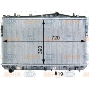 Kühler, Motorkühlung 8MK 376 762-681 für CHEVROLET