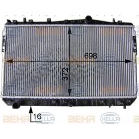 Kühler, Motorkühlung 8MK 376 762-691 für CHEVROLET