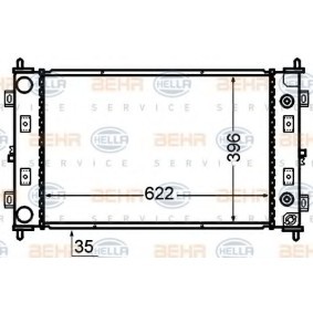 Kühler, Motorkühlung 8MK 376 766-511 für CHRYSLER