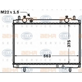 Kühler, Motorkühlung 8MK 376 767-551 für FIAT