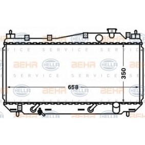 Kühler, Motorkühlung 8MK 376 768-301 für CIVIC VII Hatchback (EU, EP, EV) für 113,20 CHF