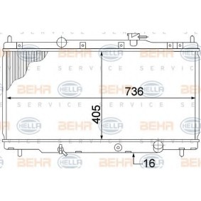Kühler, Motorkühlung 8MK 376 768-311 für HONDA