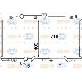 Kühler, Motorkühlung 8MK 376 768-371 für HONDA