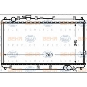 Kühler, Motorkühlung 8MK 376 769-031 für KIA