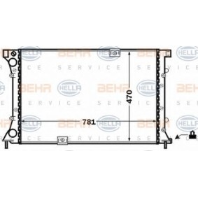 Kühler, Motorkühlung 8MK 376 771-771 für NISSAN