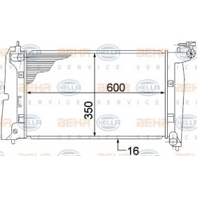 Kühler, Motorkühlung 8MK 376 773-631 für TOYOTA