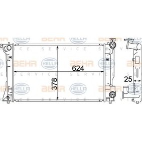 Kühler, Motorkühlung 8MK 376 773-691 für TOYOTA