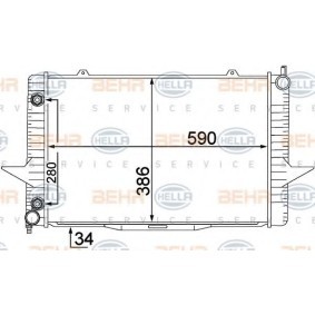 Kühler, Motorkühlung 8MK 376 774-201 für C70 I Cabrio (873) für 187,06 CHF