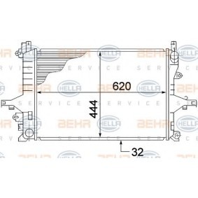 Kühler, Motorkühlung 8MK 376 774-221 für C70 I Cabrio (873) für 171,54 CHF
