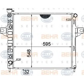 Kühler, Motorkühlung 8MK 376 774-251 für JEEP