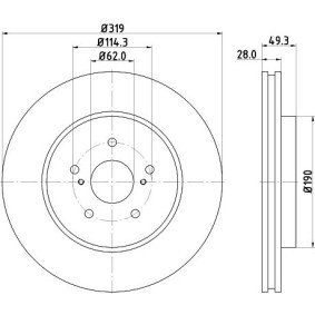 MITSUBISHI Wasserpumpe von HELLA