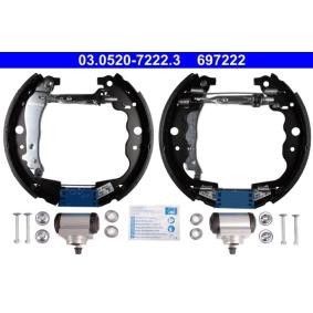 Comprar Kit frenos, disco de tambor de ATE 03.0520-7222.3 a bajo precio de 116,23 €