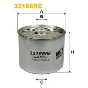 Köp Bränslefilter av WIX FILTERS 33166RE till det låga priset 117,25 kr