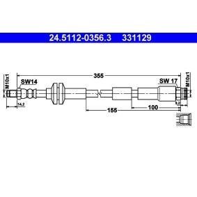 Comprar Latiguillo de freno de ATE 24.5112-0356.3 a bajo precio de 24,22 €