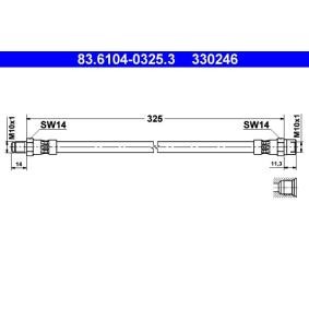 Comprar Latiguillo de freno de ATE 83.6104-0325.3 a bajo precio de 22,22 €