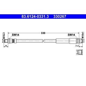 Comprar Latiguillo de freno de ATE 83.6124-0331.3 a bajo precio de 39,15 €