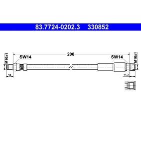Comprar Latiguillo de freno de ATE 83.7724-0202.3 a bajo precio de 28,13 €