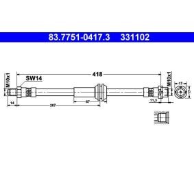 Comprar Latiguillo de freno de ATE 83.7751-0417.3 a bajo precio de 28,53 €