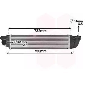 Acquista Intercooler da VAN WEZEL 37004622 a buon mercato per soli 196,11 €