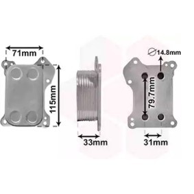 Achetez des Radiateur d'huile VAN WEZEL 37013701 à prix pour 54,35 €