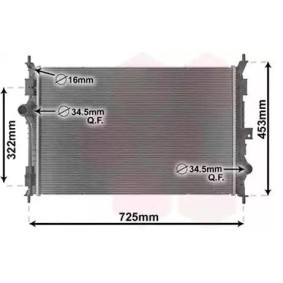 Acquista Radiatore motore da VAN WEZEL 40012386 a buon mercato per soli 119,04 €