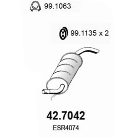 Endschalldämpfer von ASSO 42.7042