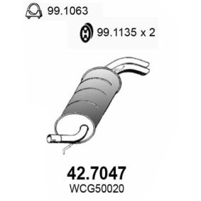 Endschalldämpfer von ASSO 42.7047