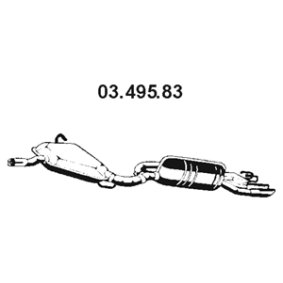 Endschalldämpfer 03.495.83 FIAT BARCHETTA von EBERSPÄCHER