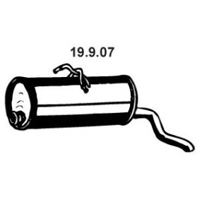 Compre Panela de escape traseira da EBERSPÄCHER 19.9.07 a um preço baixo por 99,46 €