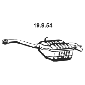 Compre Panela de escape traseira da EBERSPÄCHER 19.9.54 a um preço baixo por 203,94 €