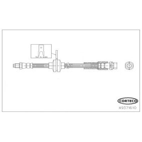 Comprar Latiguillo de freno de CORTECO 49371610 a bajo precio de 53,50 €