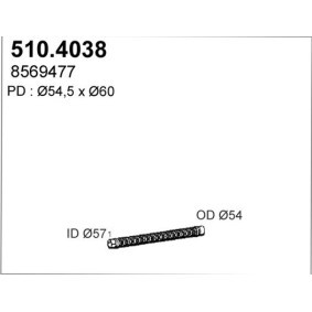 Flexrohr, Abgasanlage von ASSO günstig für 84,69 €