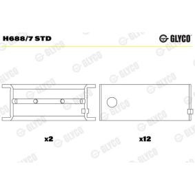 Kurbelwellenlager H688/7 STD PORSCHE von GLYCO