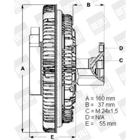 Achetez des Embrayage, ventilateur de radiateur BERU LK011 à prix pour 160,51 €