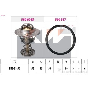 Achetez des Thermostat d'eau KW 580 674 à prix pour 13,94 €